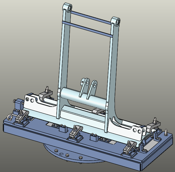 Bulldozer Blade Fixture Assembly