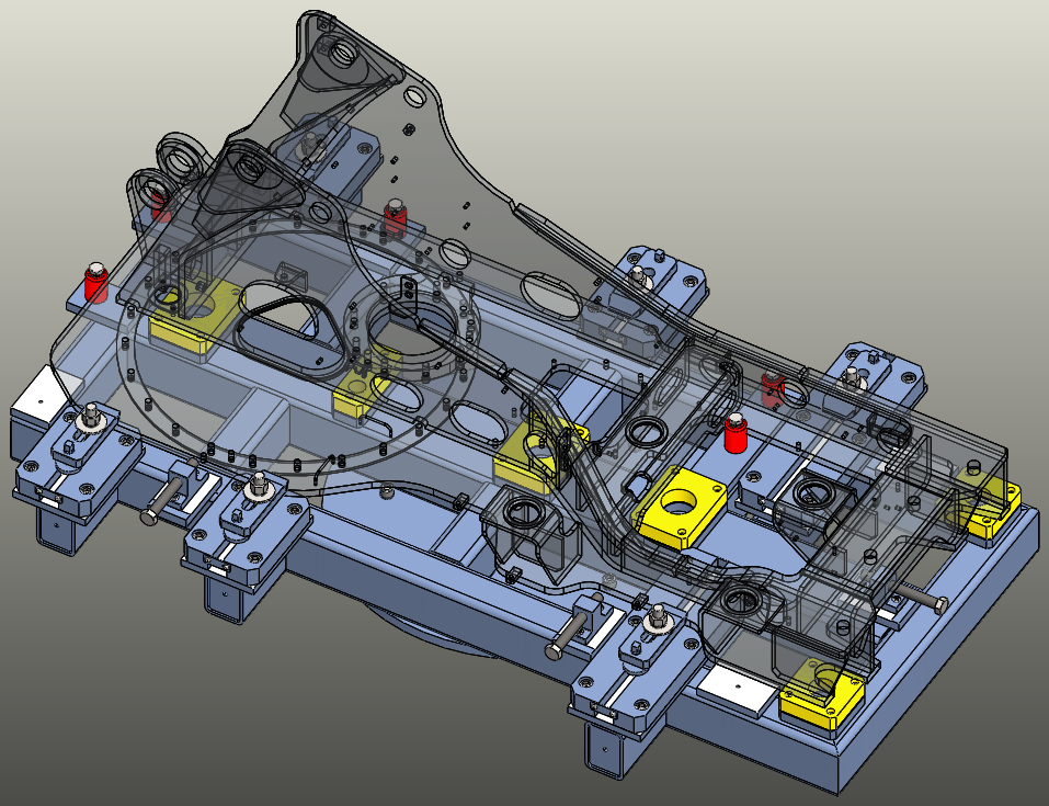 Excavator Main Chassis Tooling Package