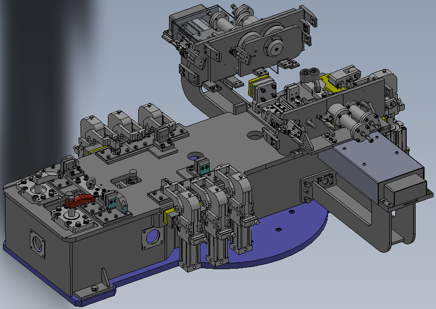 High-Capacity Oil Pan Welding Fixture