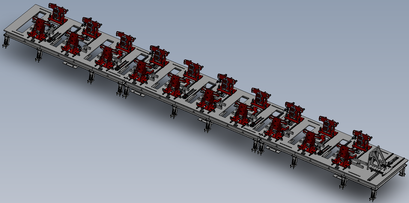 Central Mast Trough Alignment Fixture