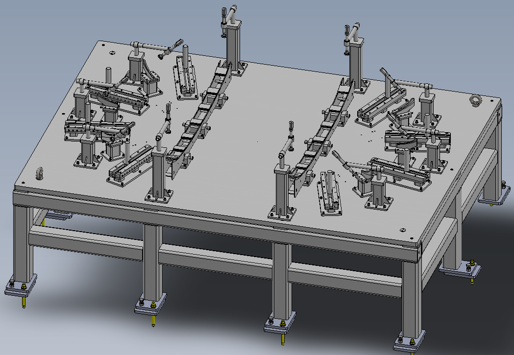 End Cap Baffle Stiffener Welding Tooling