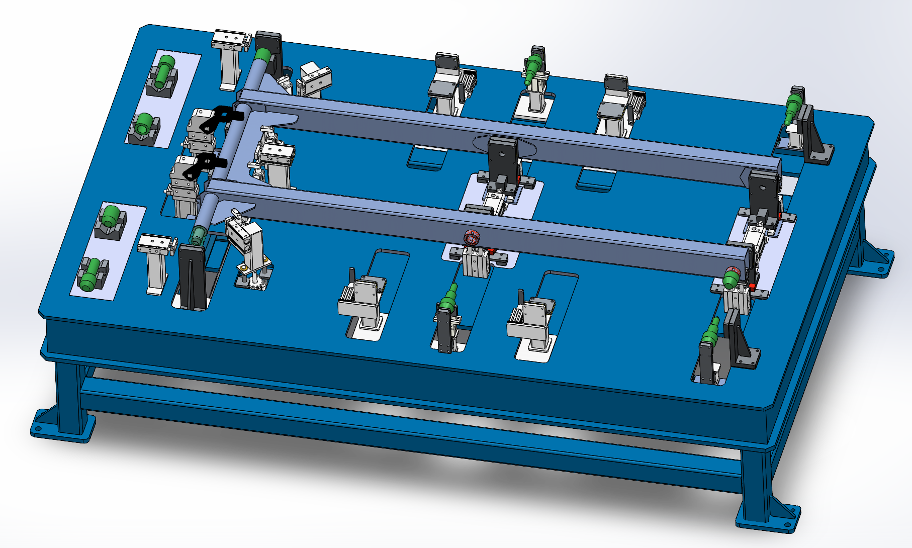 Aerial Work Platform Outer Frame Alignment Bed