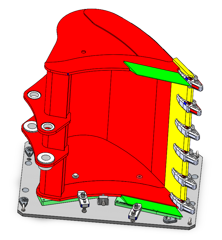 Excavator Bucket Assembly Fixture