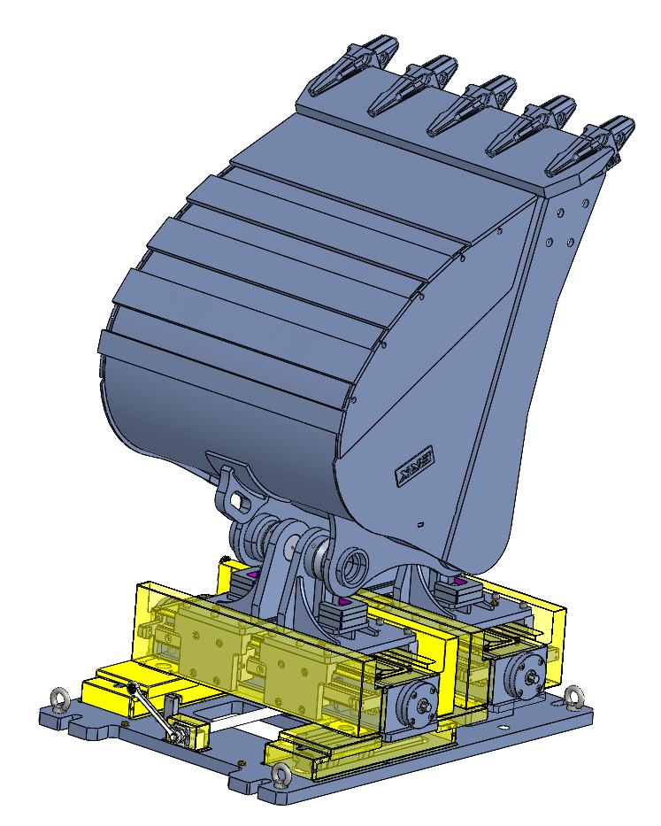 Excavator Bucket Assembly Fixture