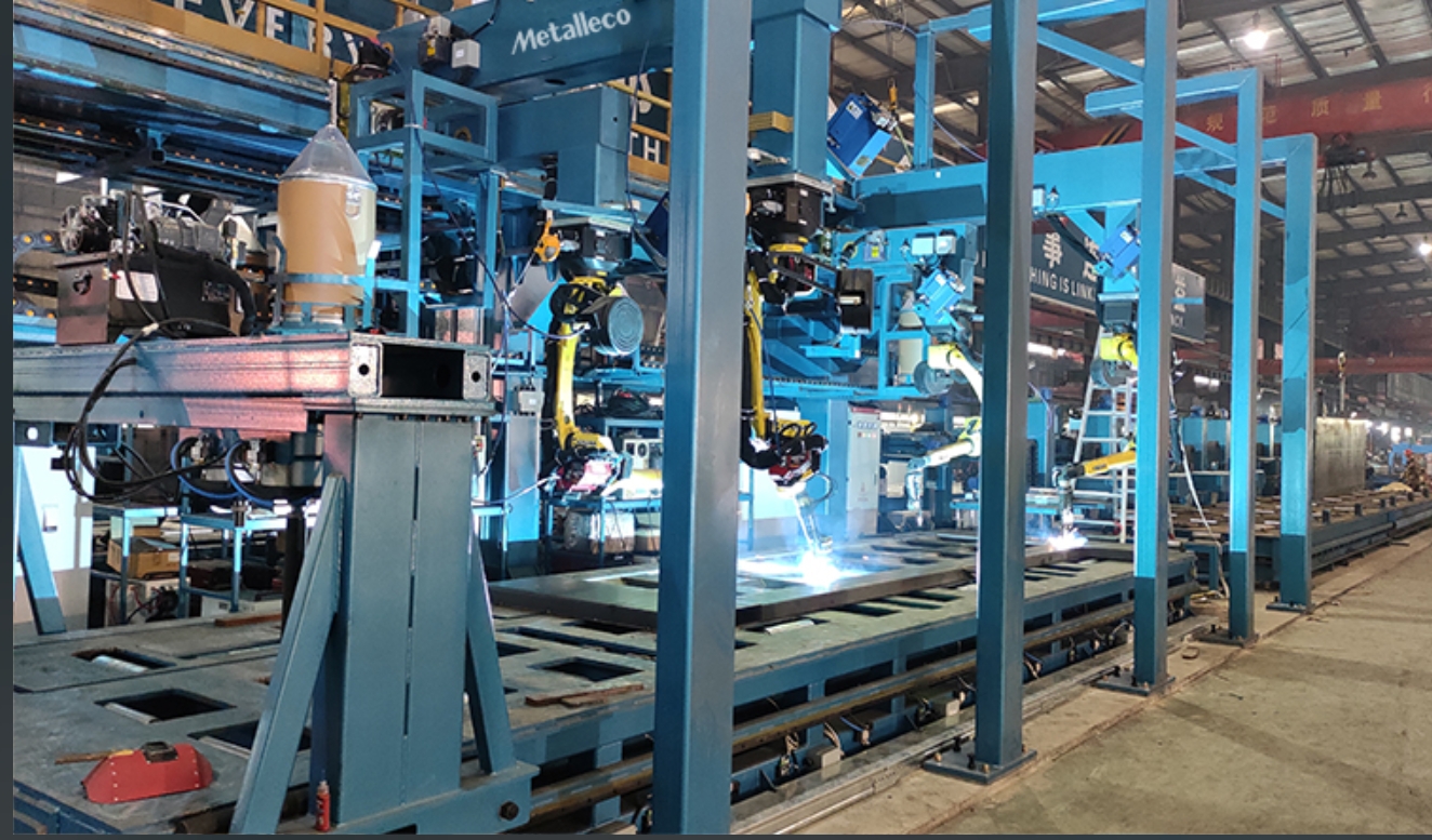 Base Plate No-Teaching Welding Line