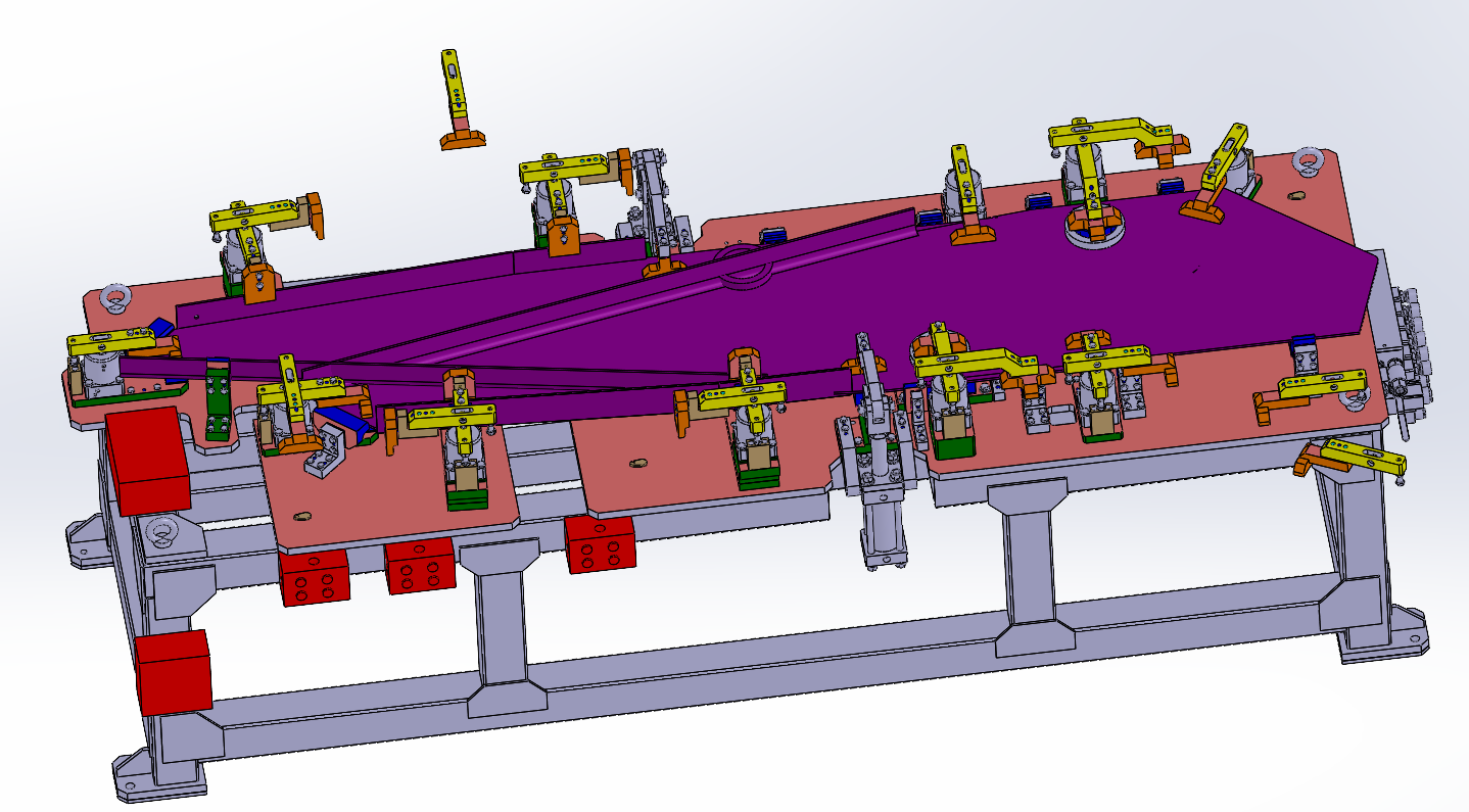 Bent Side Panel Hydraulic Assembly Fixture