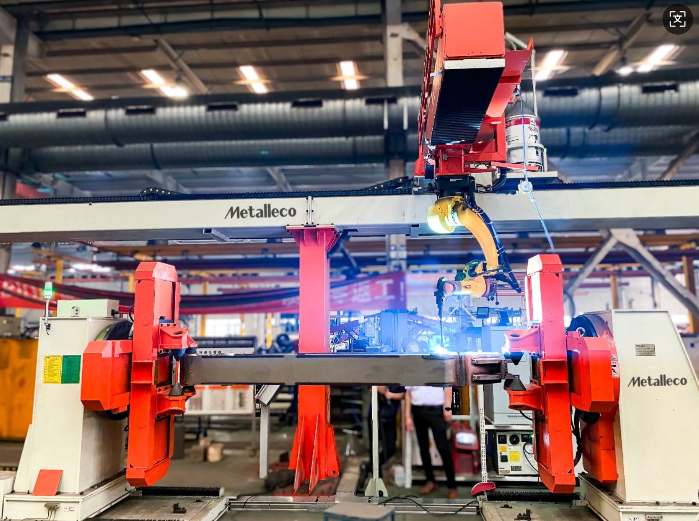 Excavator Boom Robot Welding Workstation