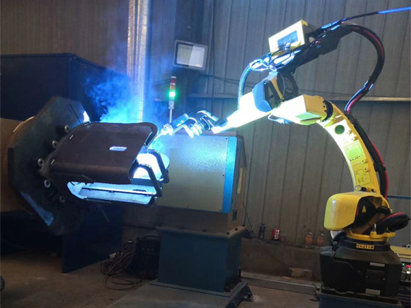 Excavator Motor Head & Guide Seat Robotic Welding System