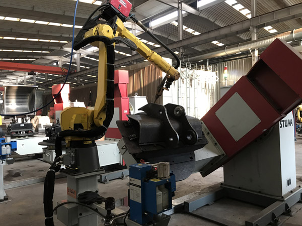 Excavator Bucket Lug Plate Robotic Welding System