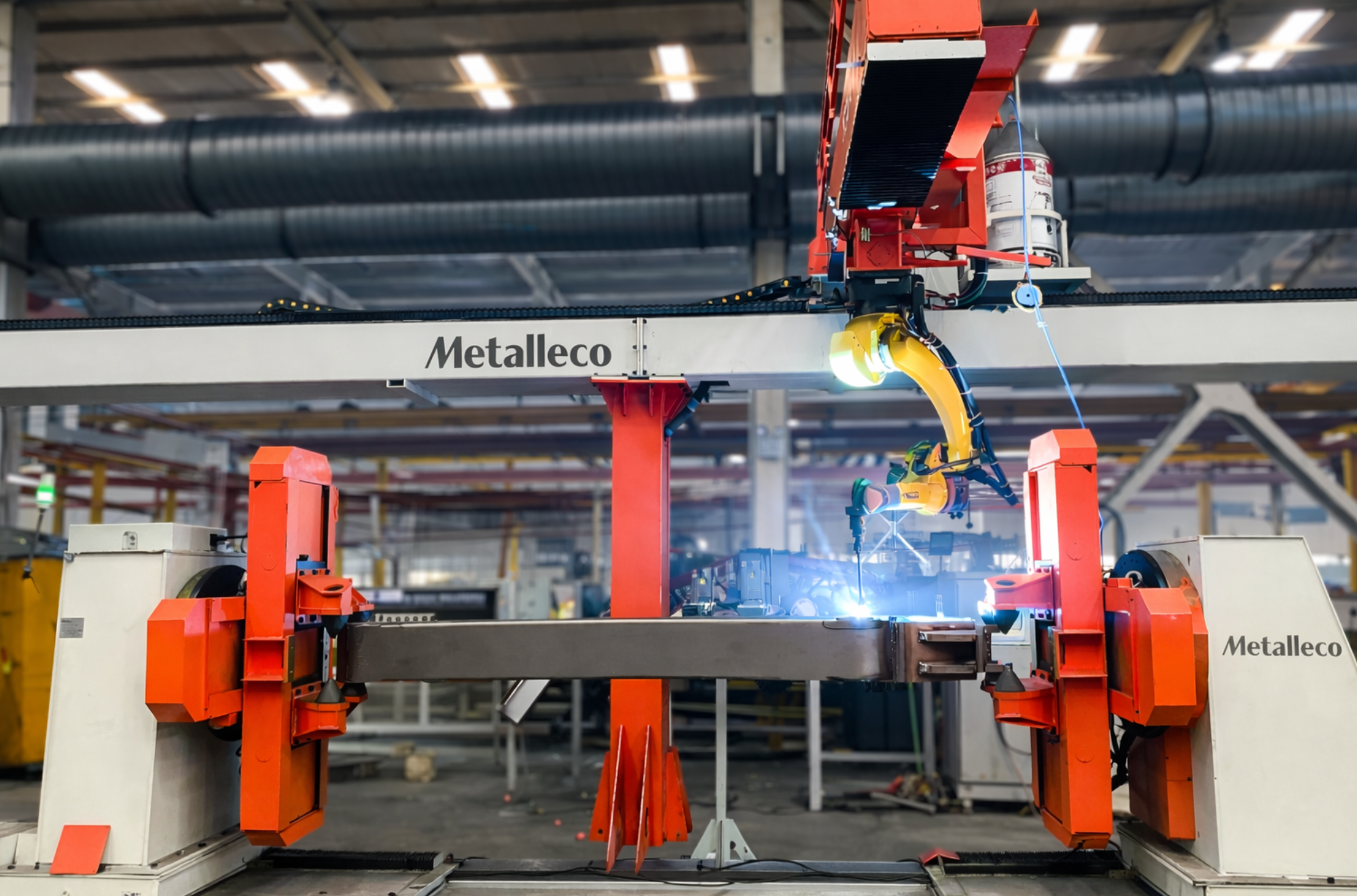 Excavator Boom Robot Welding Workstation