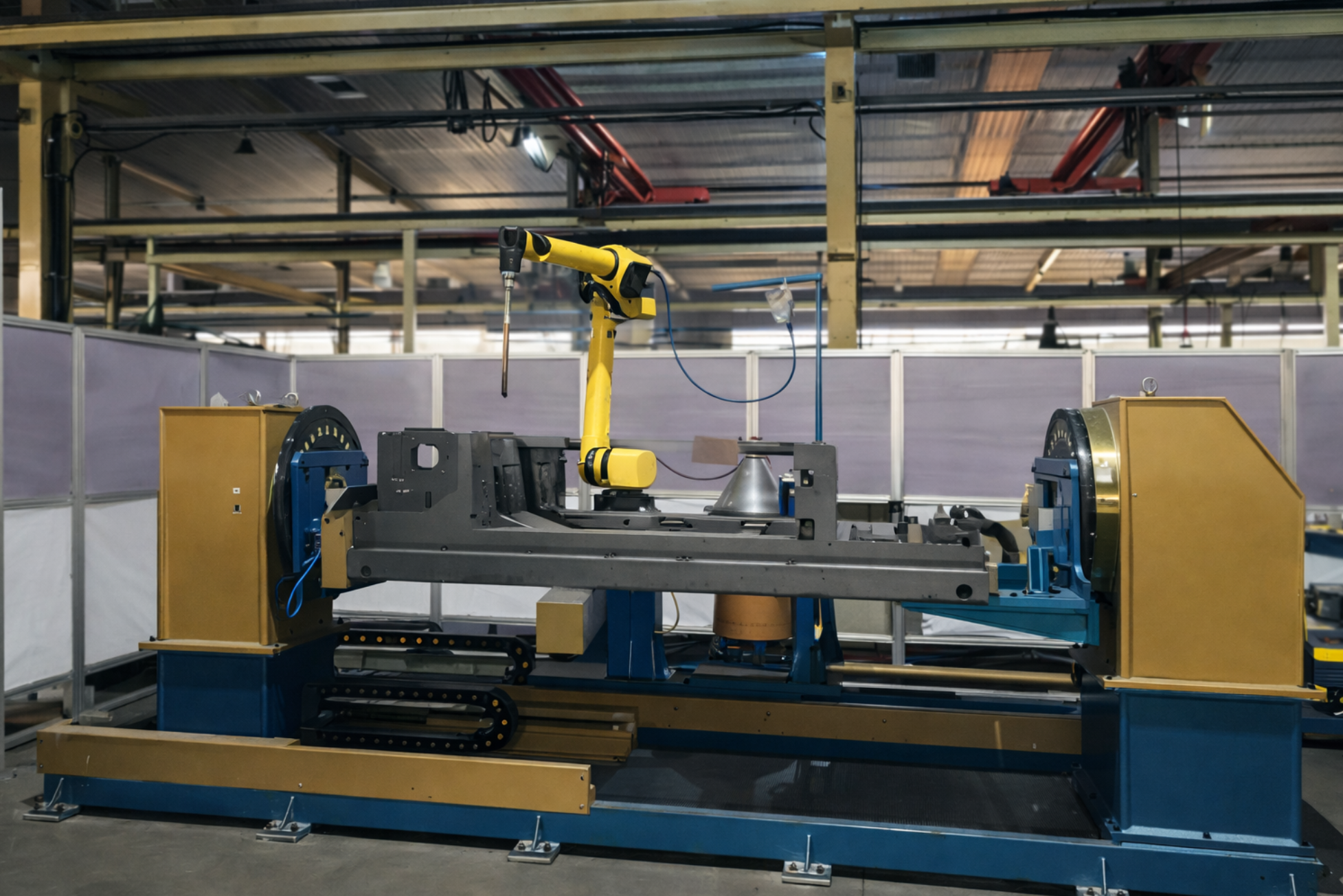 Aerial Work Platform Chassis Robotic Welding System