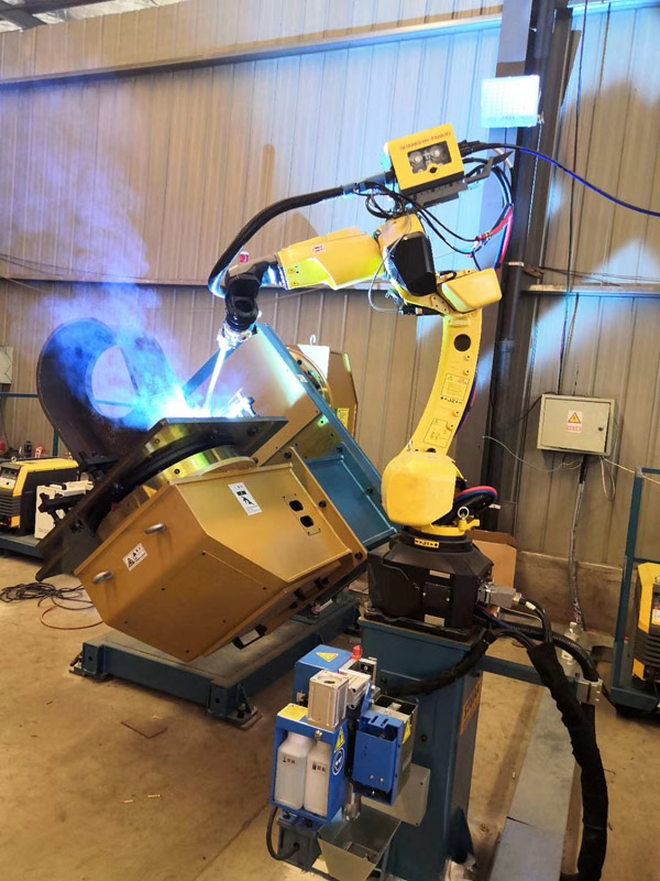 Excavator Motor Head & Guide Seat Robotic Welding System